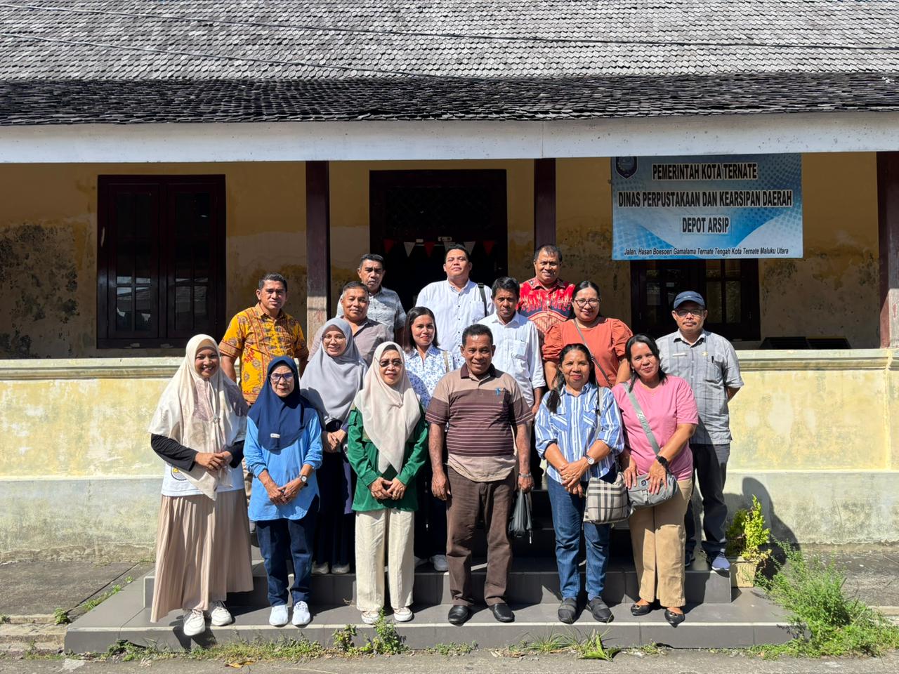 Kunjungan Dinas Kearsipan & Perpustakaan Kabupaten Halmahera Utara ke Depot Arsip